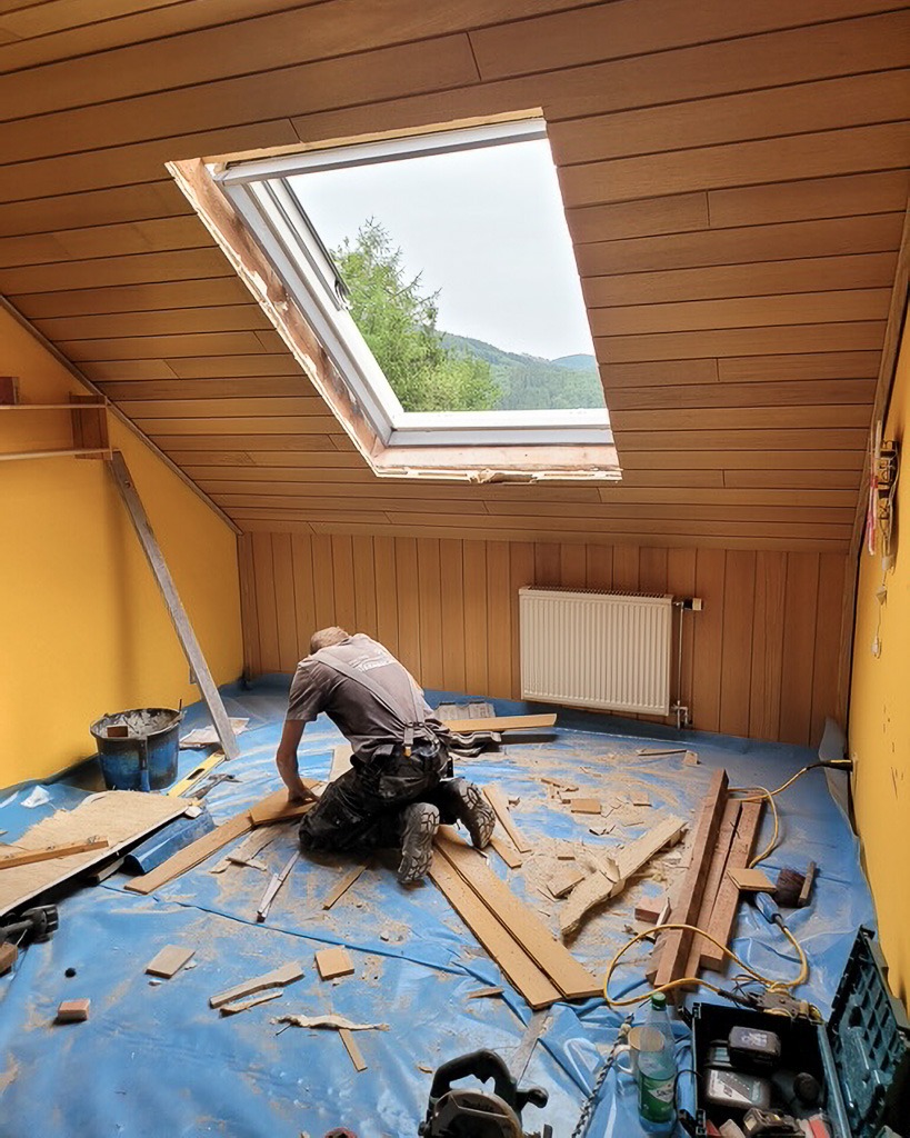Dachfenster Einbau