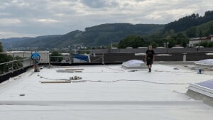 Flachdach Baustelle