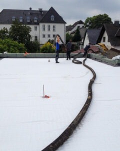 Flachdach Baustelle