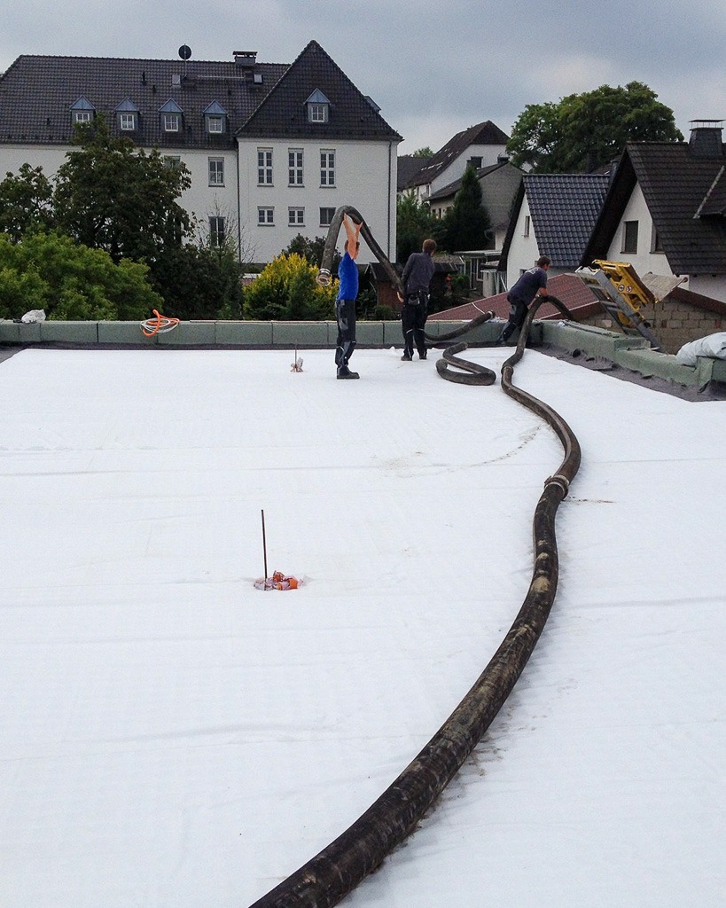 Flachdach Baustelle